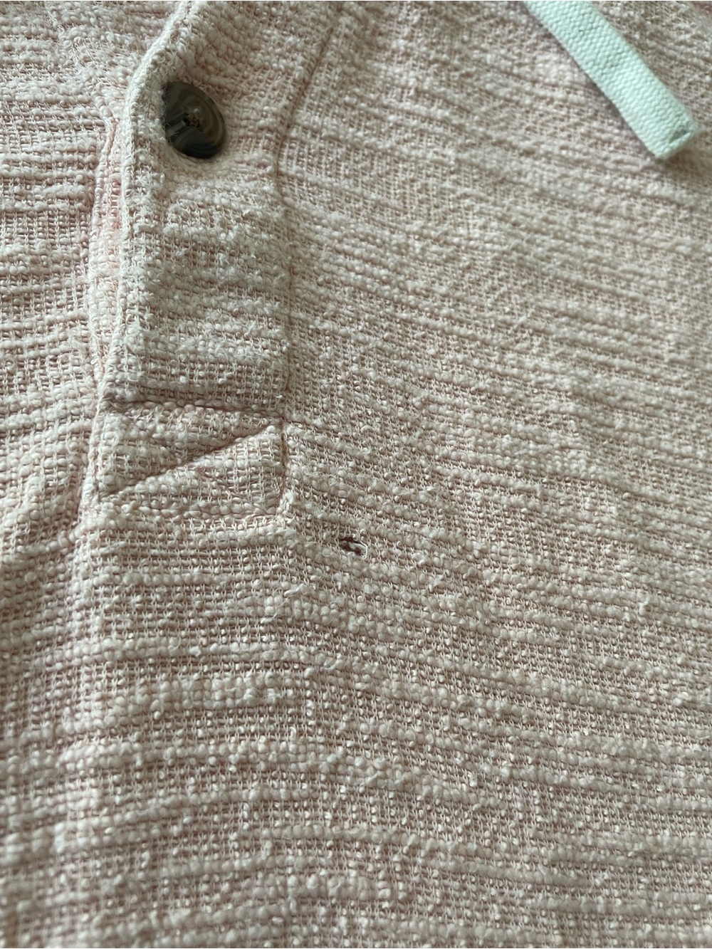 Marine Layer Large Pale Pink Hooded Henley Pullover - Picture 5 of 6